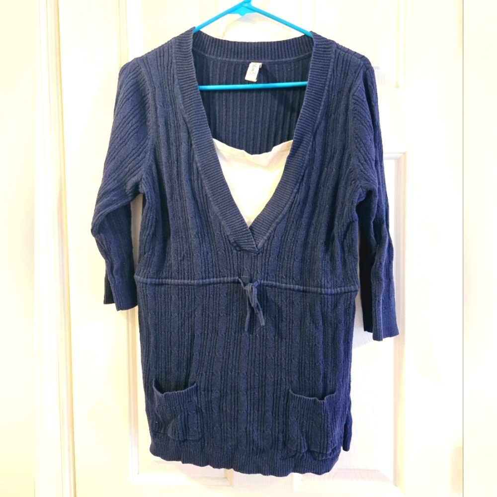 Vintage 3/4 large sleeve sweater